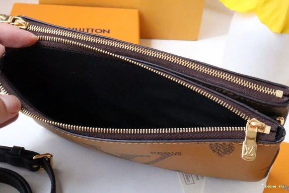 Cheap LOUIS POCHETTE VUITTON DOUBLE ZIP 0709